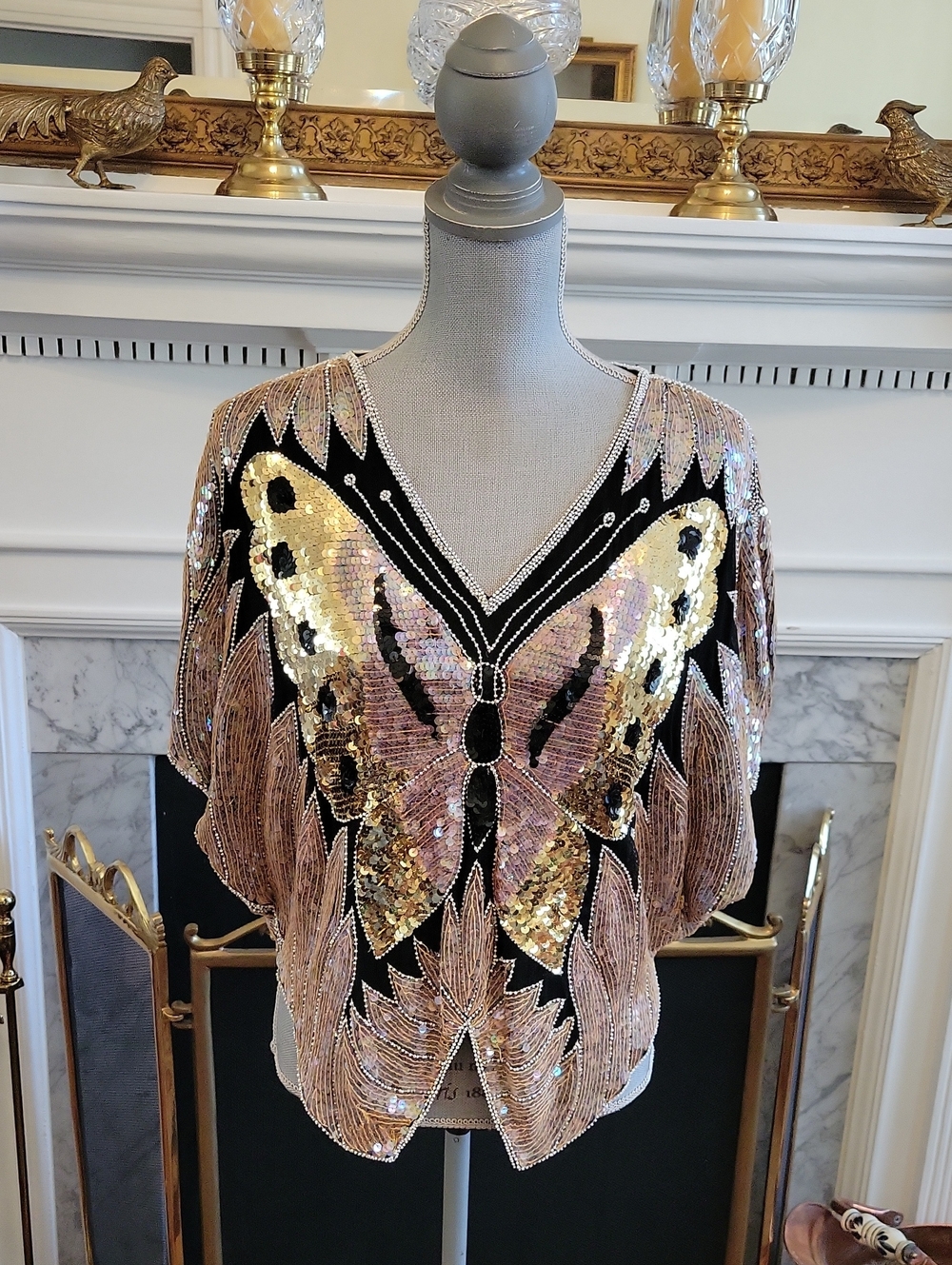 80s Bufferly Sequin Top